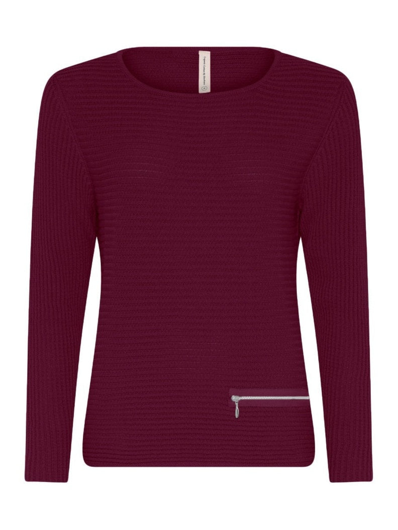 5353 3092 longsleeves bordeaux - Castelijn mode