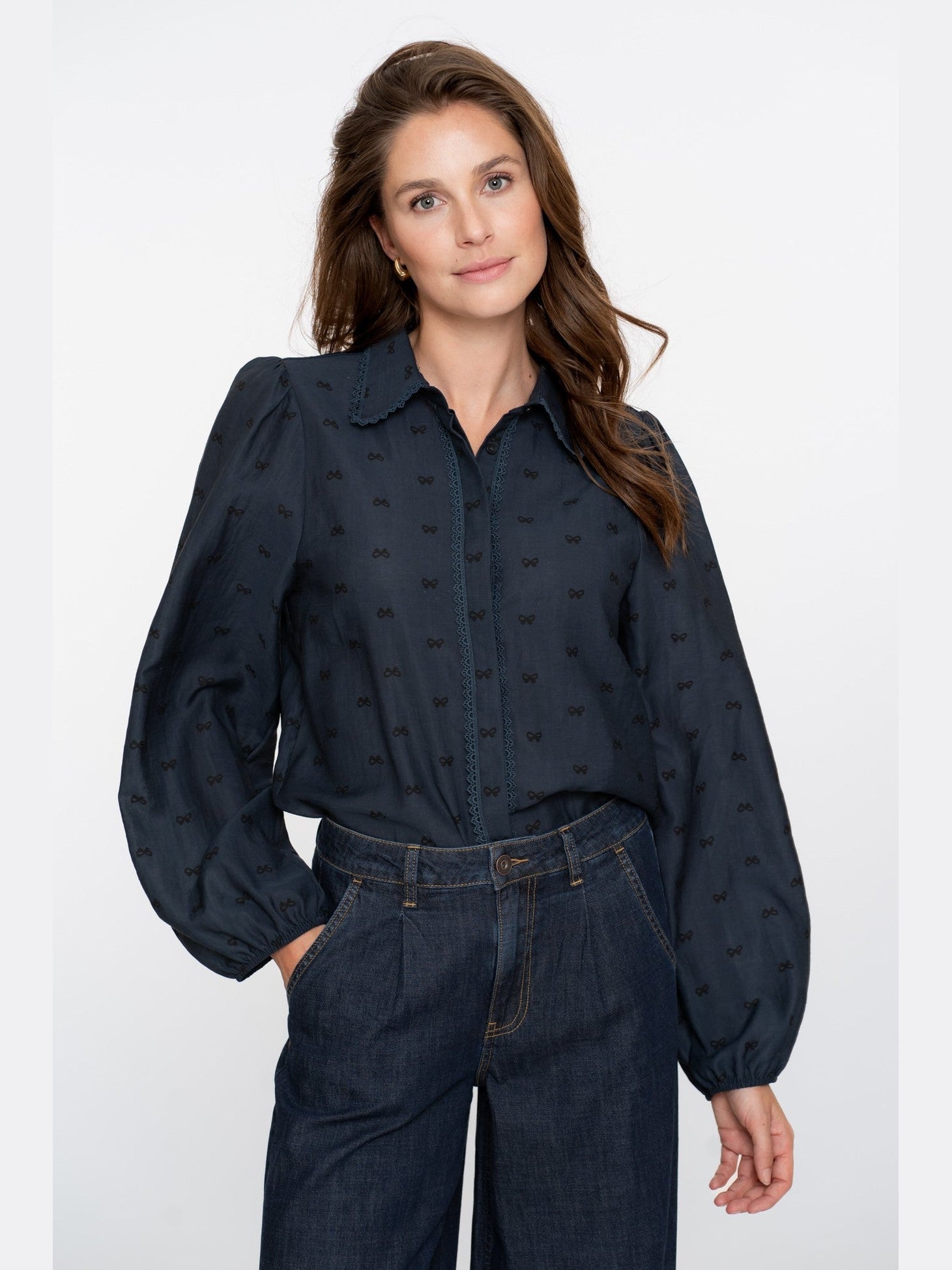 53533 - 14 - navy Blouse - Castelijn mode