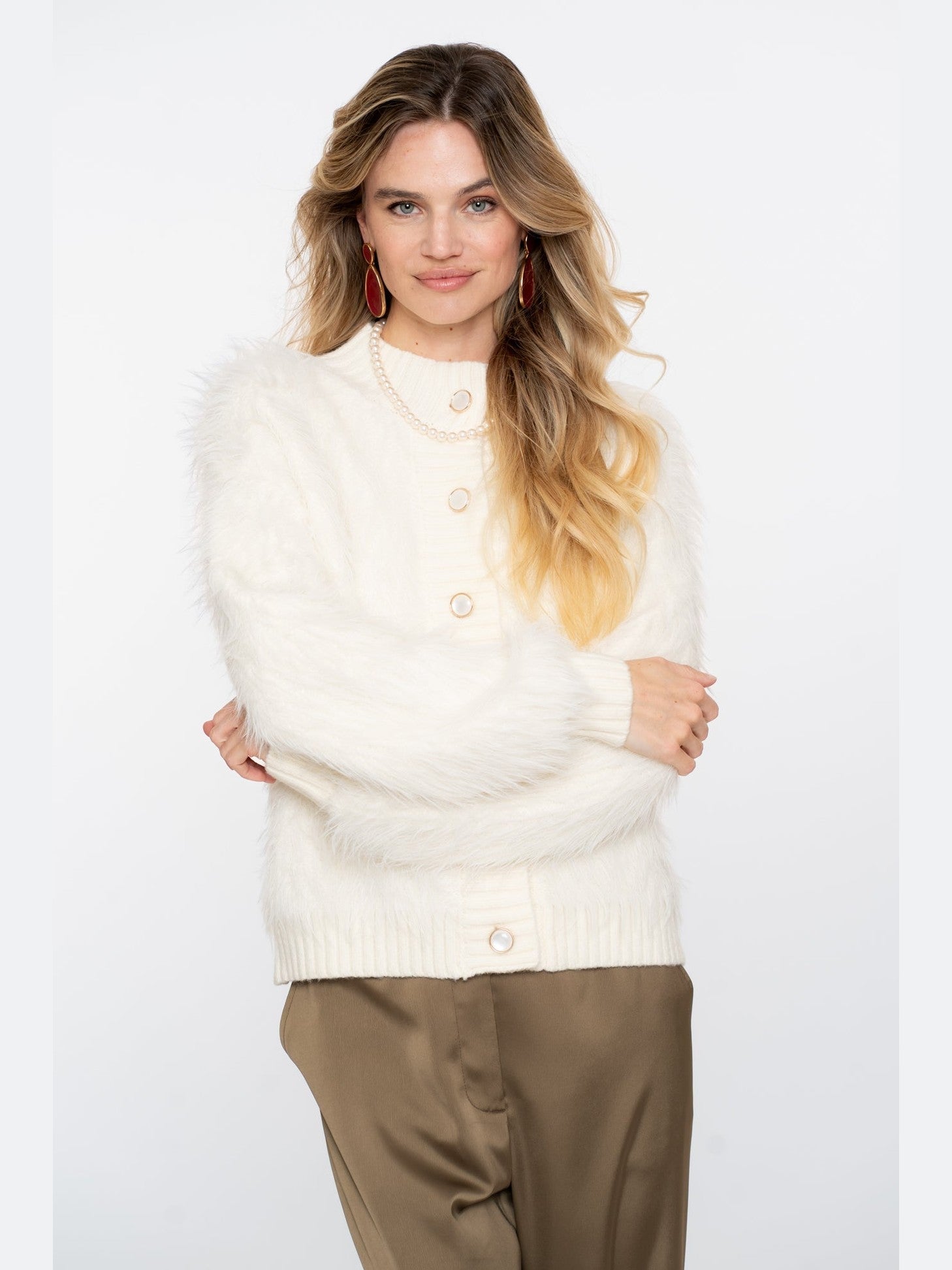 54500 - 10 10 - Cardigan furry - Castelijn mode