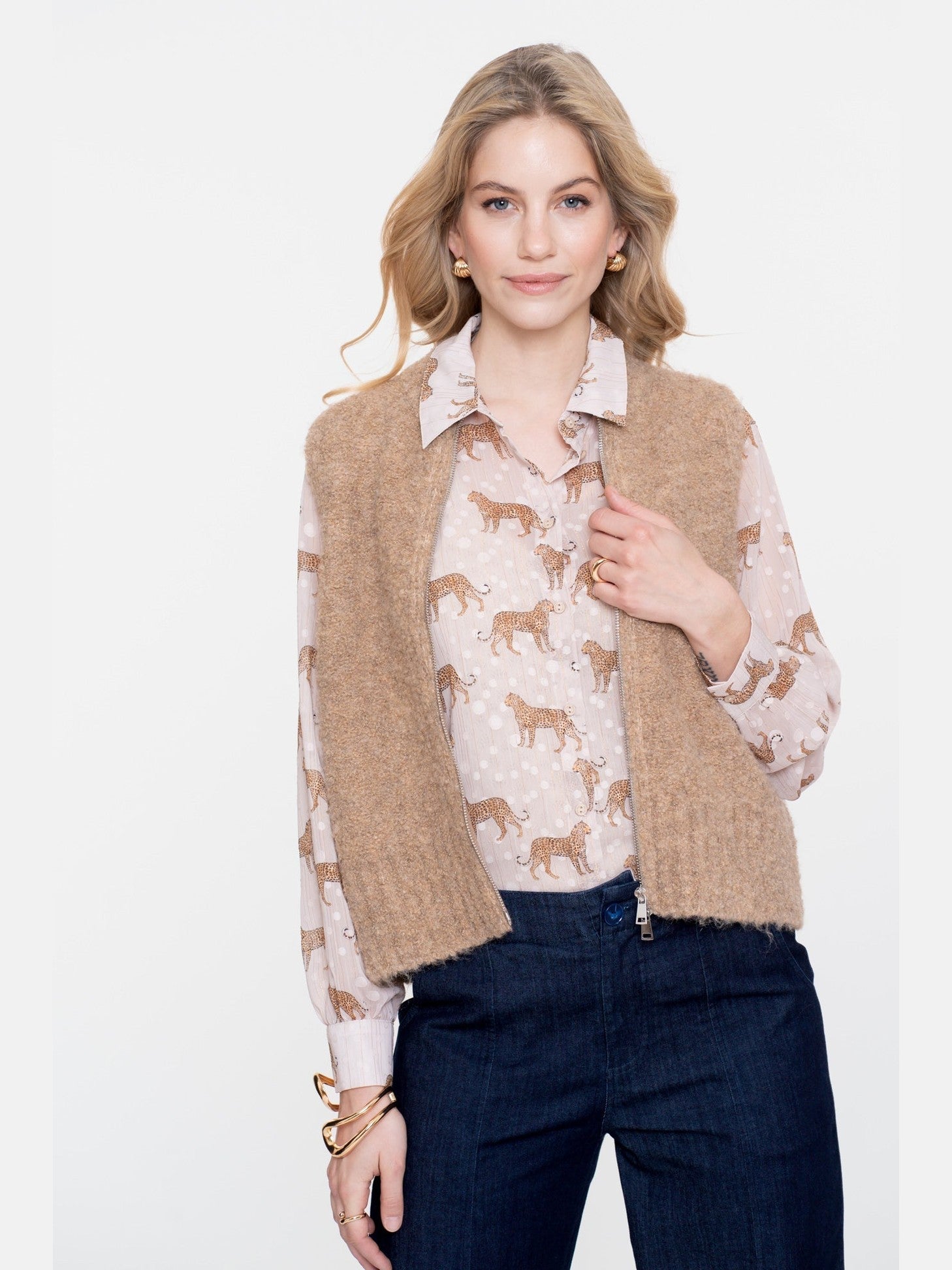 54574 - 29 000720 sand gilet - Castelijn mode