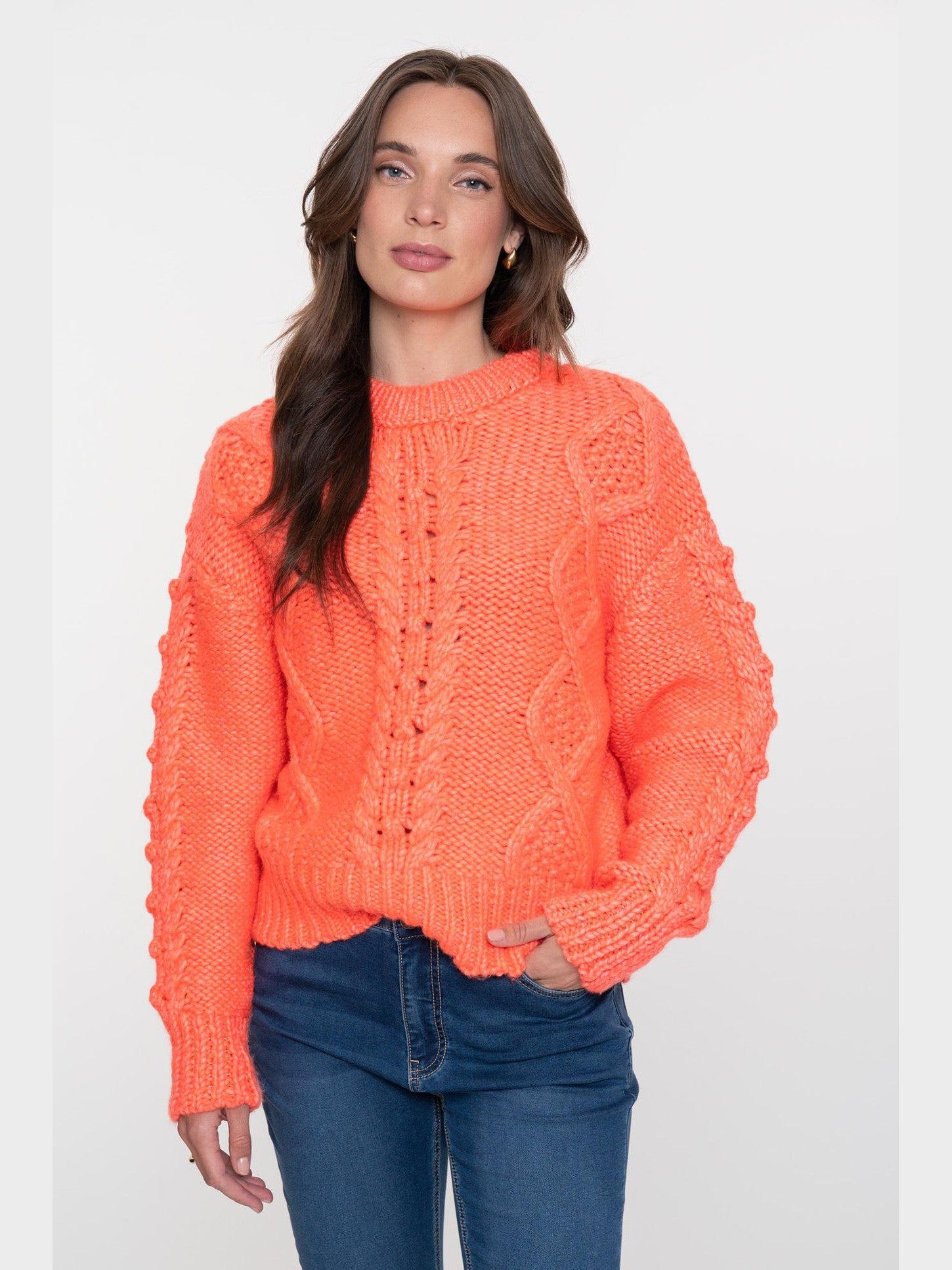 54862 - 23 pullover - chunky - cable - knit - Castelijn mode