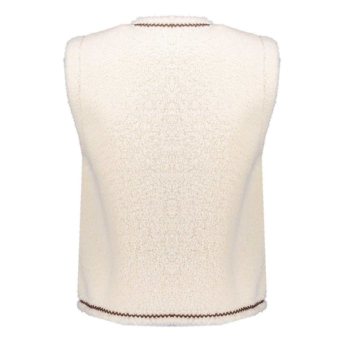 55541 - 19 Gilet teddy embroidery - Castelijn mode