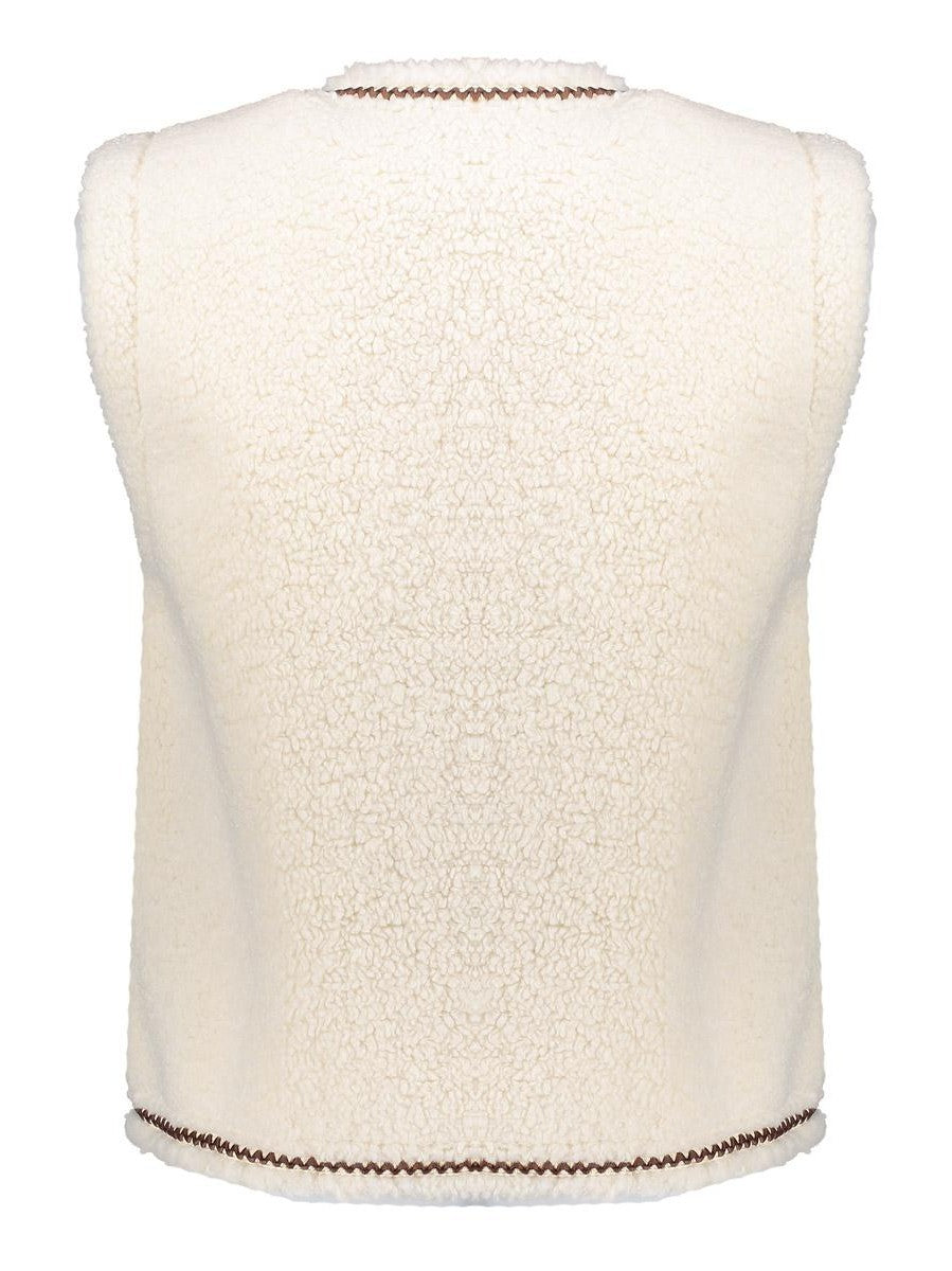 55541 - 19 Gilet teddy embroidery - Castelijn mode