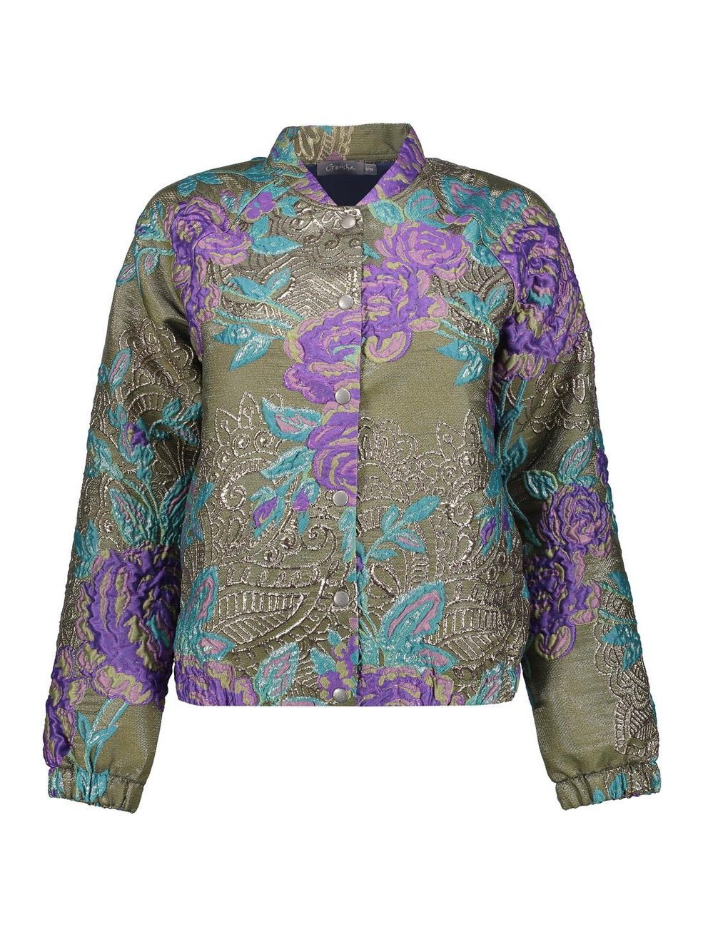 55713 - 20 530 - Jacket flowers lurex - Castelijn mode
