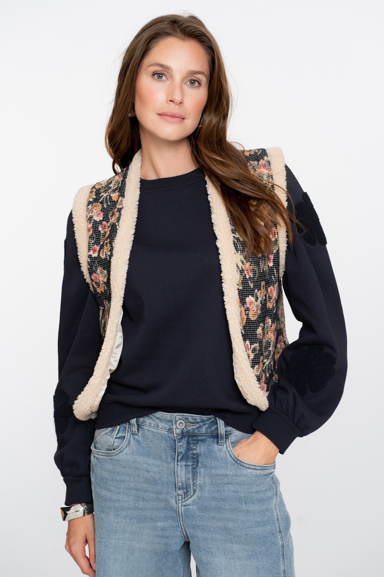 55717 - 20 999 Gilet print - Castelijn mode