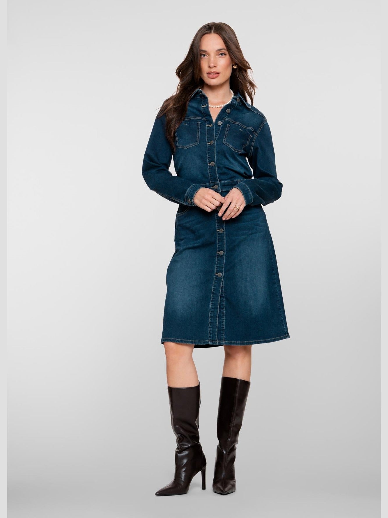 57501 - 10 811 Jeans dress - Castelijn mode