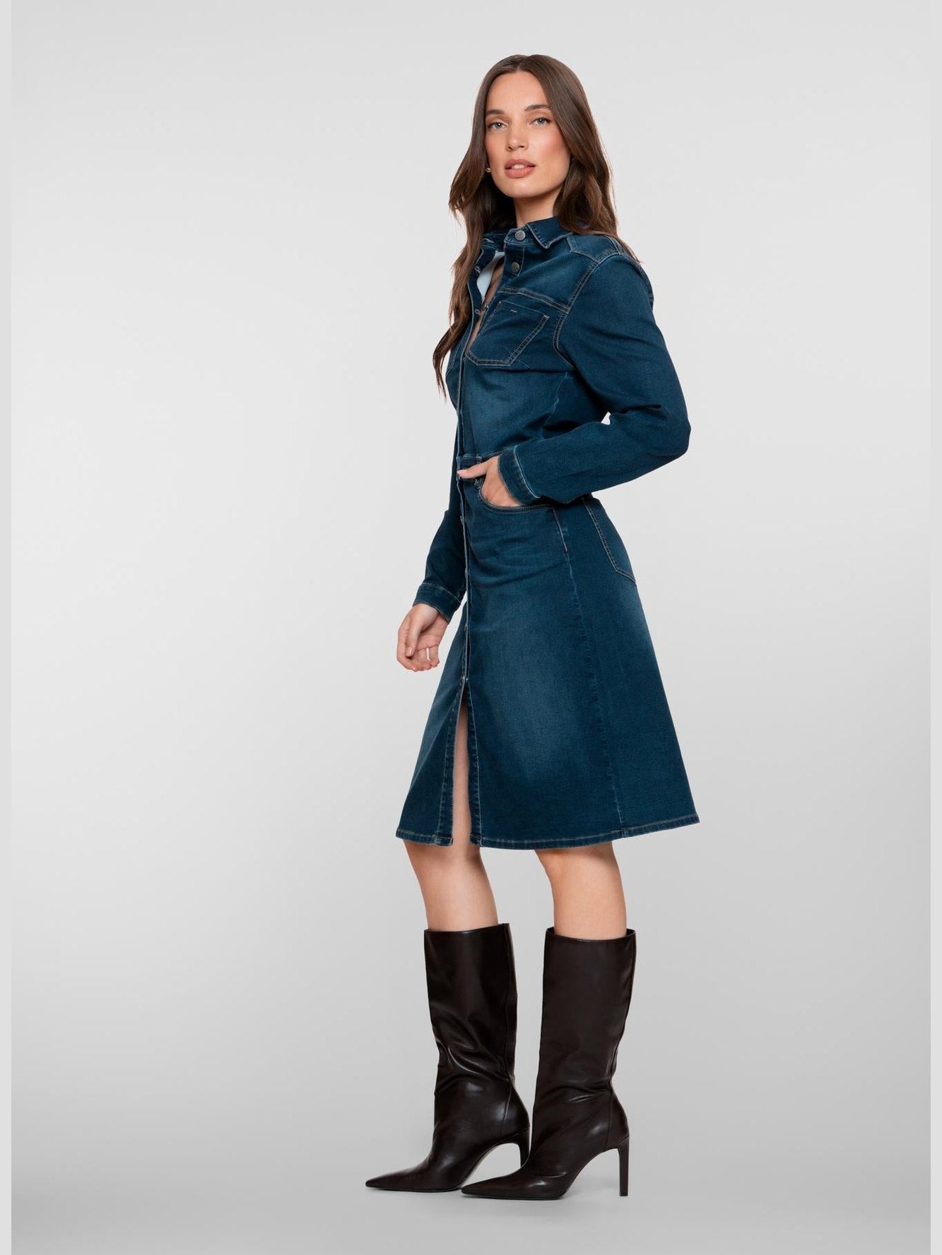 57501 - 10 811 Jeans dress - Castelijn mode