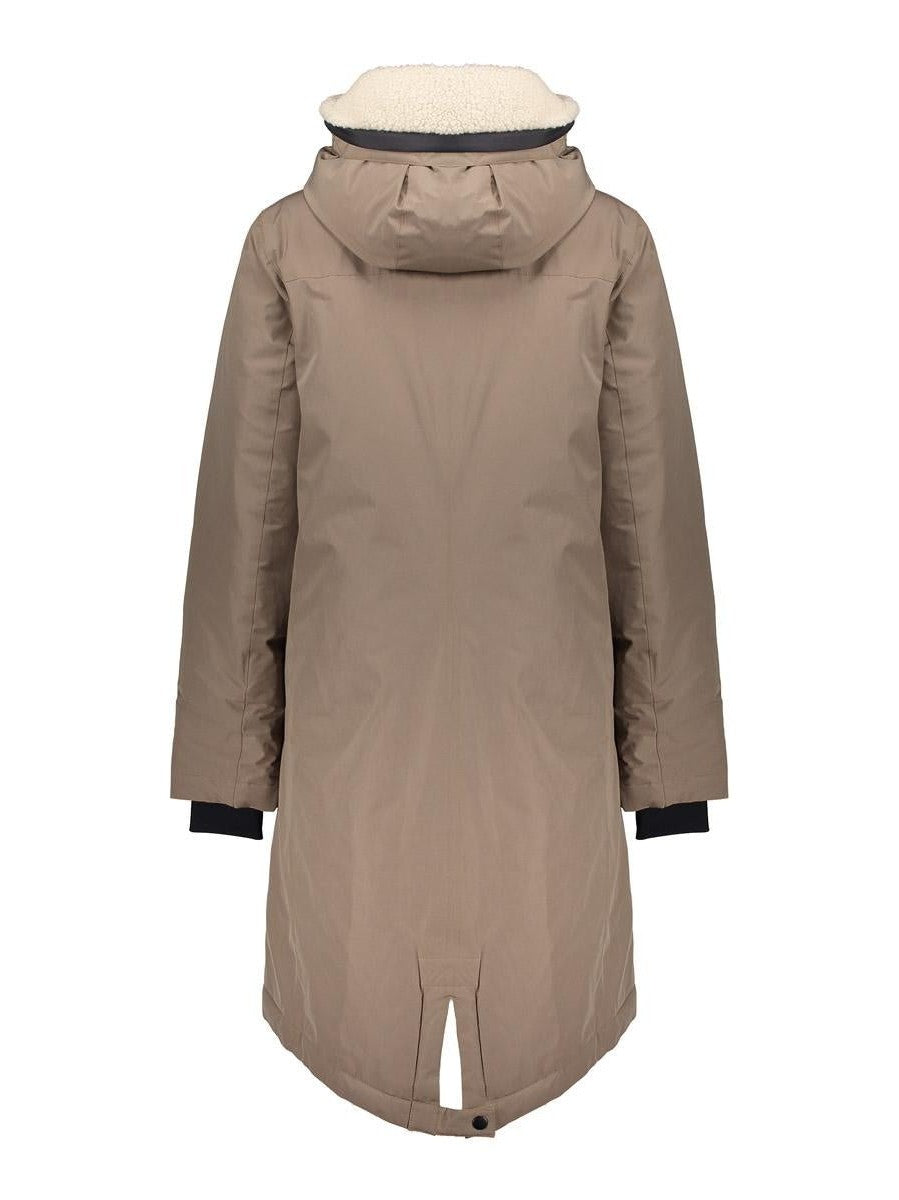 58500 - 12 Parka teddy hood mid long - Castelijn mode