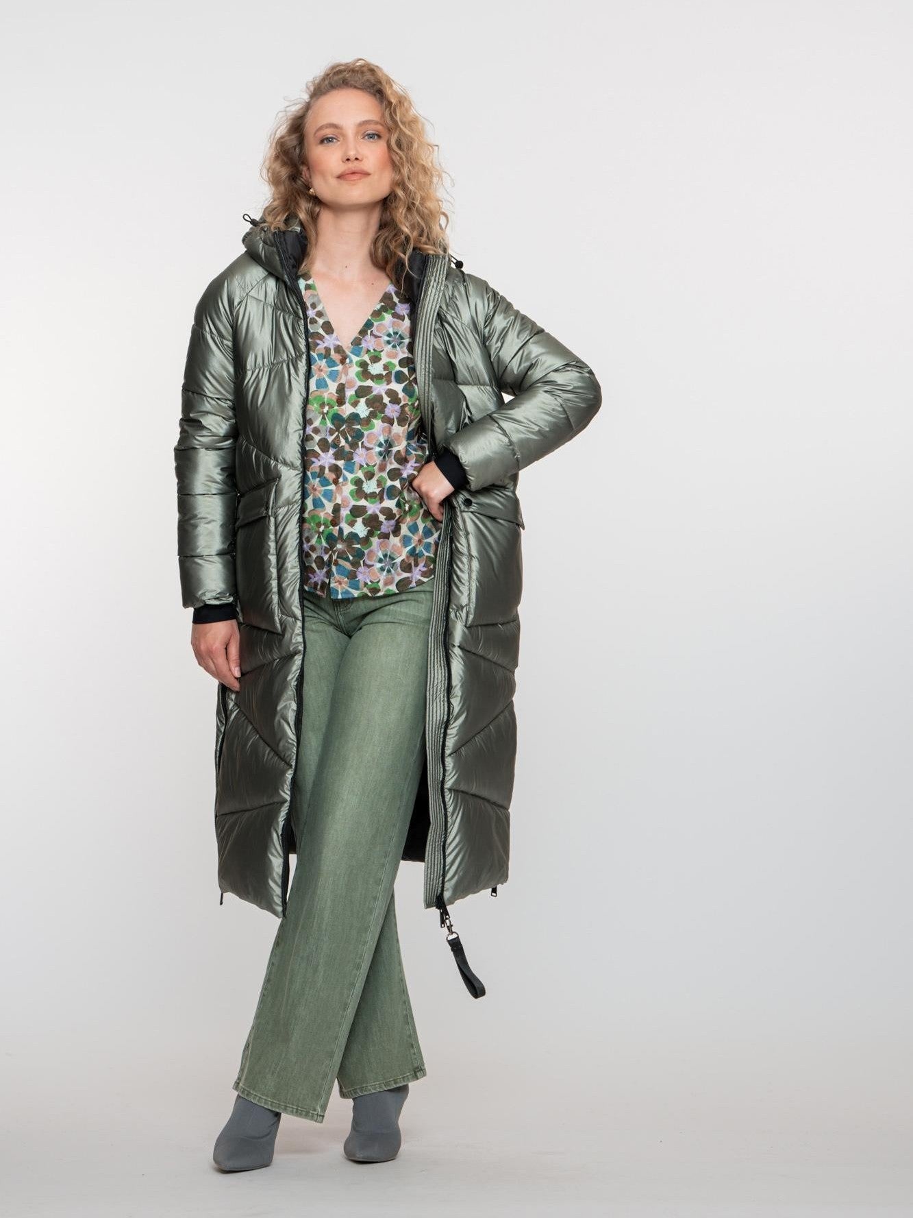 58522 - 12 - 3 Jacket metallic long - Castelijn mode