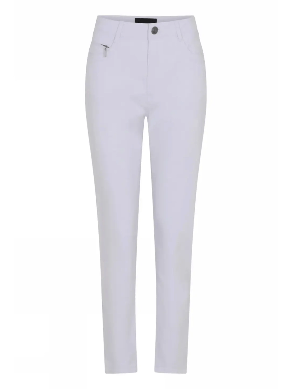 6009 - 440 100 white C.RO Suzanne Broek Wit lengte 72 cm - Castelijn mode