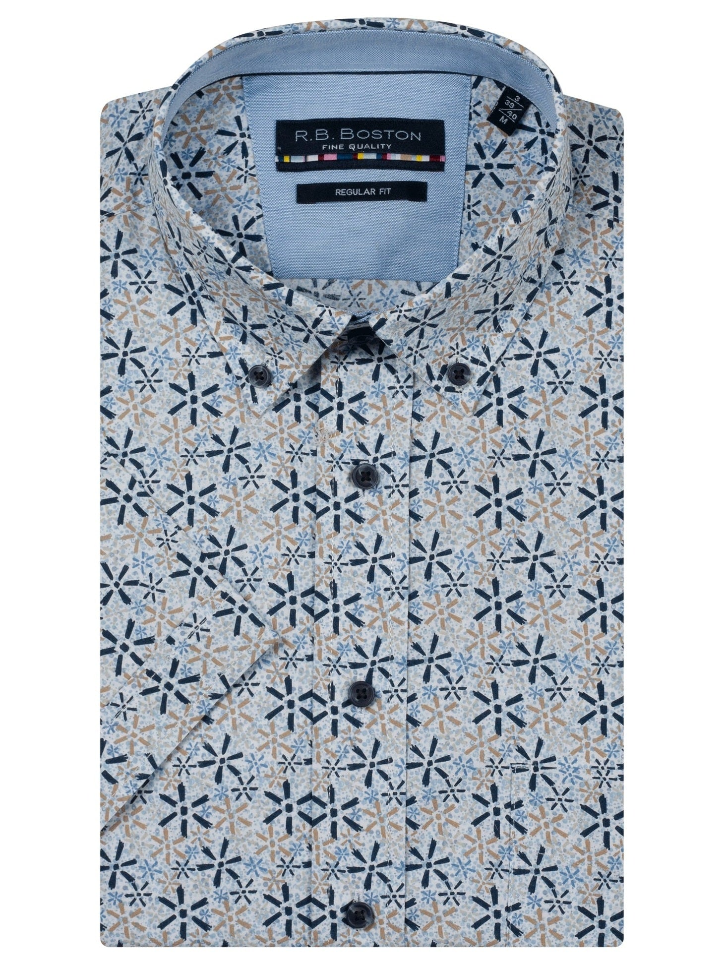 616670 - 608 Marshall Overhemd Flower Print Sand - Castelijn mode