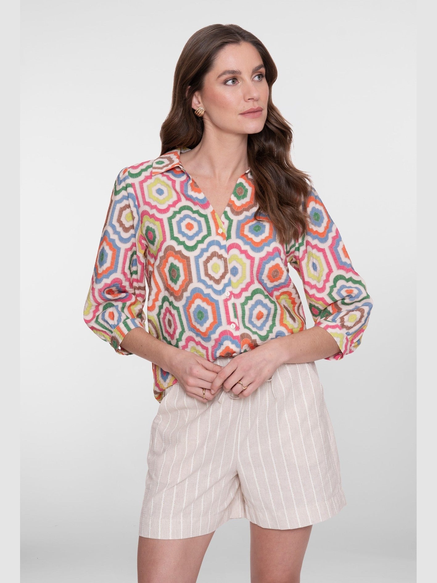 63280 - 20 718 Blouse met print - Castelijn mode