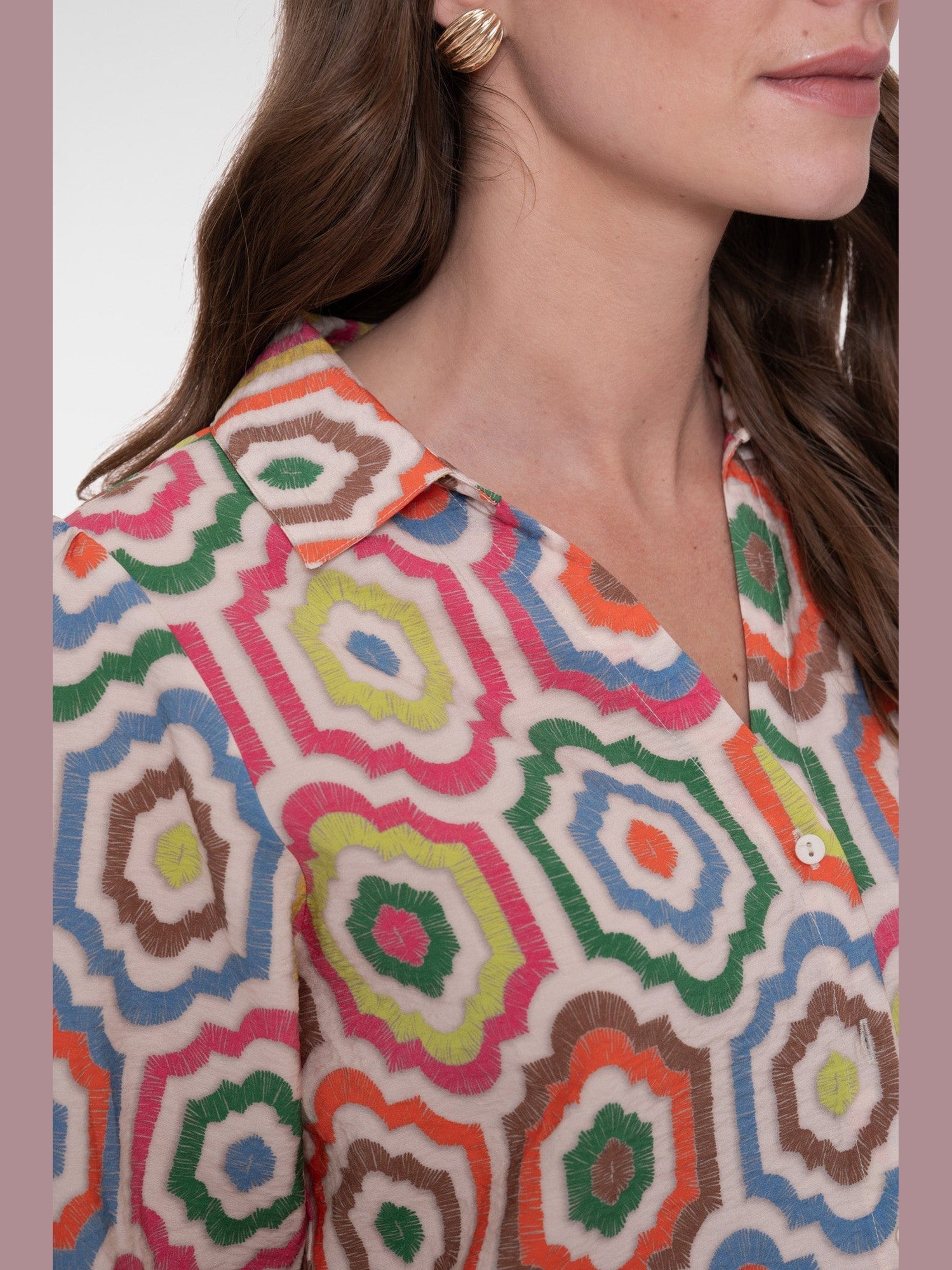 63280 - 20 718 Blouse met print - Castelijn mode