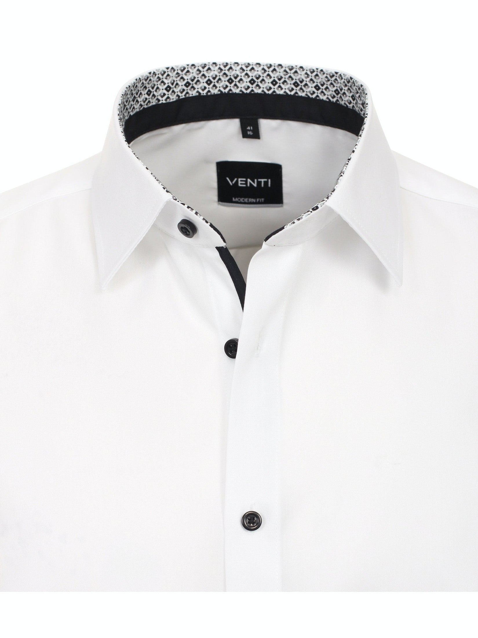 634079400 001 wit Business shirt km - Castelijn mode