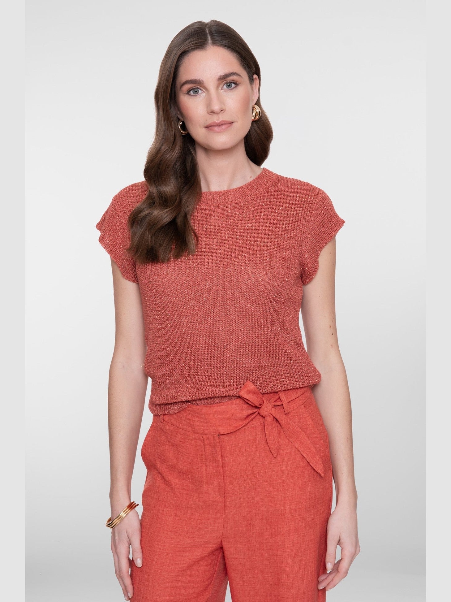 64082 - 70 743 Trui lurex mouwloos - Castelijn mode