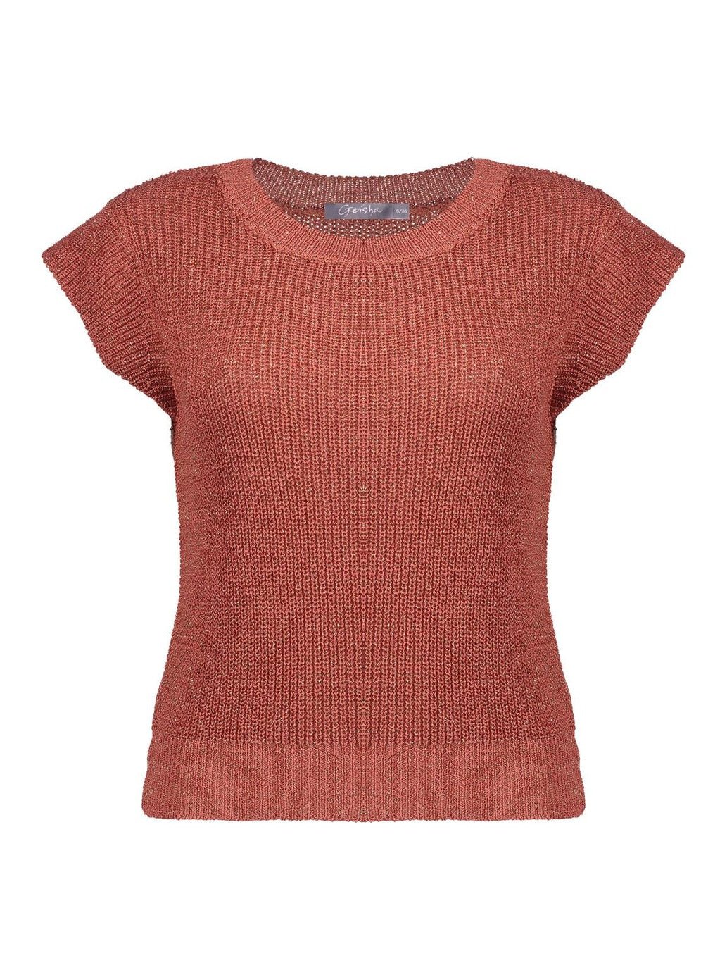 64082 - 70 743 Trui lurex mouwloos - Castelijn mode