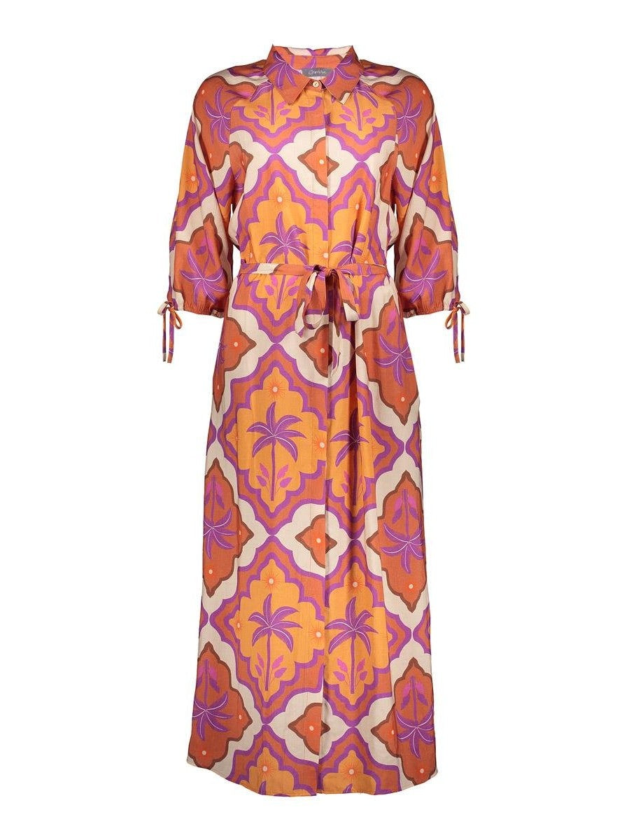 67104 - 20 Jurk multicolor met print - Castelijn mode