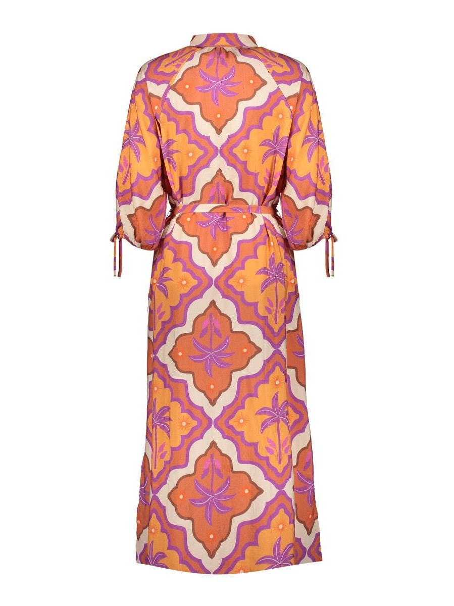 67104 - 20 Jurk multicolor met print - Castelijn mode