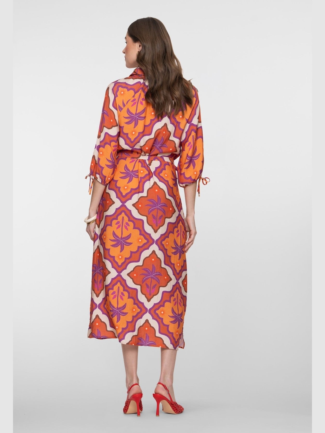 67104 - 20 Jurk multicolor met print - Castelijn mode