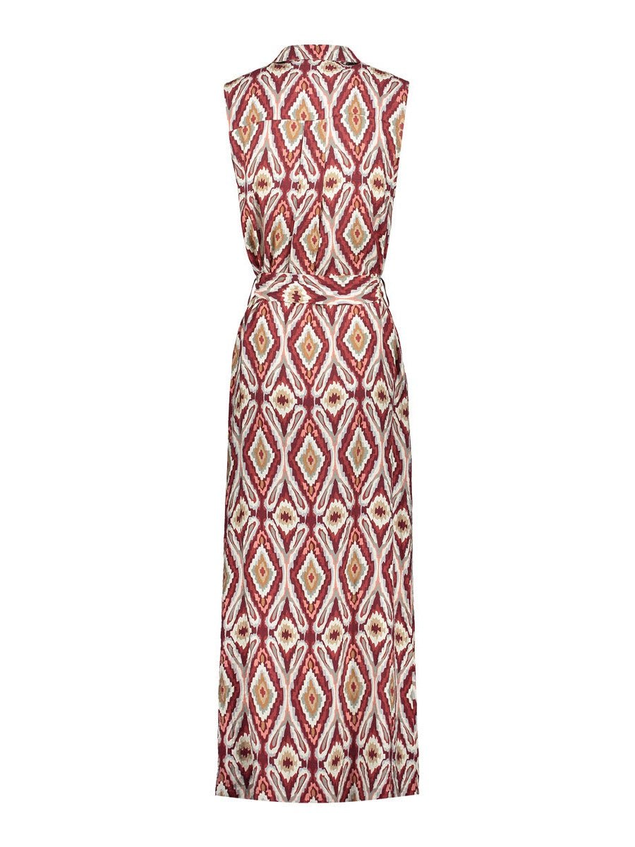 67331 - 26 Jurk Stone Off White Print - Castelijn mode