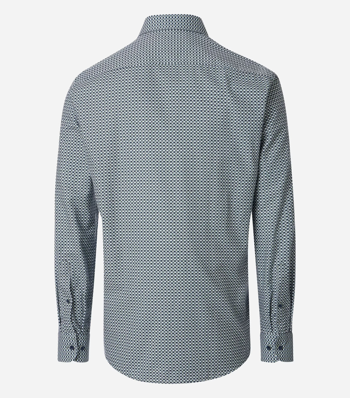 Casa Moda Overhemd Button Down Grafisch Dessin Groen - Castelijn mode