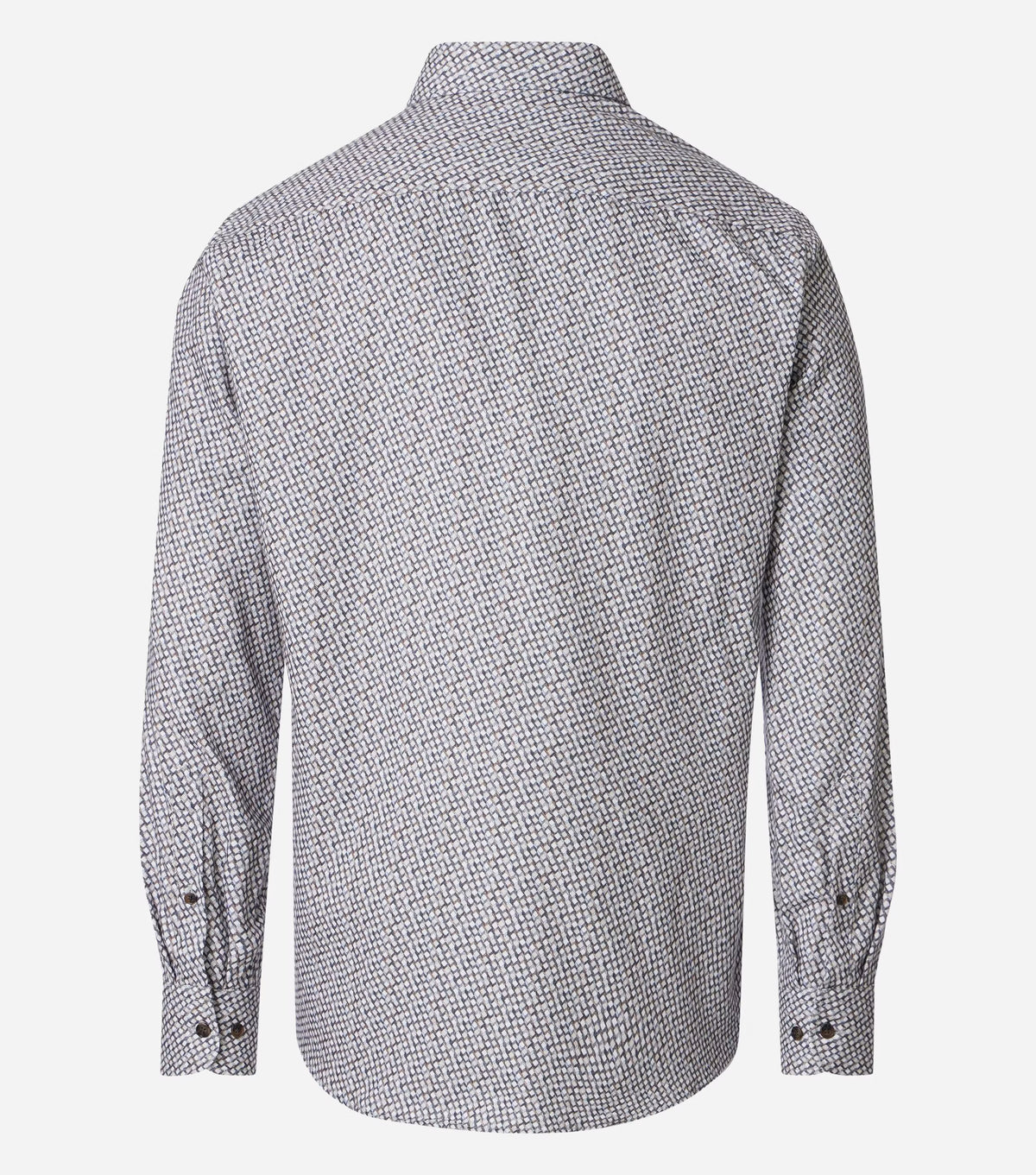 Overhemd Button Down Print Beige