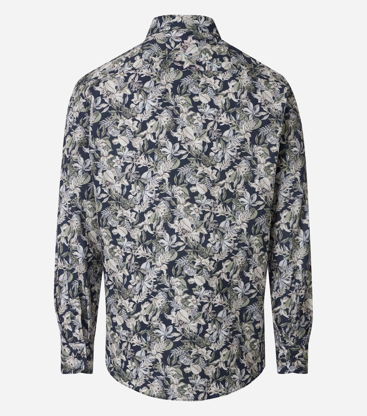Casa Moda Overhemd Tropenprint Donkerblauw - Castelijn mode