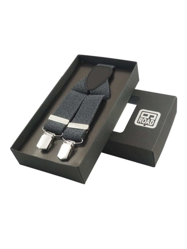 854030 – Casual bretel jeans katoen stretch Grijs - Castelijn mode