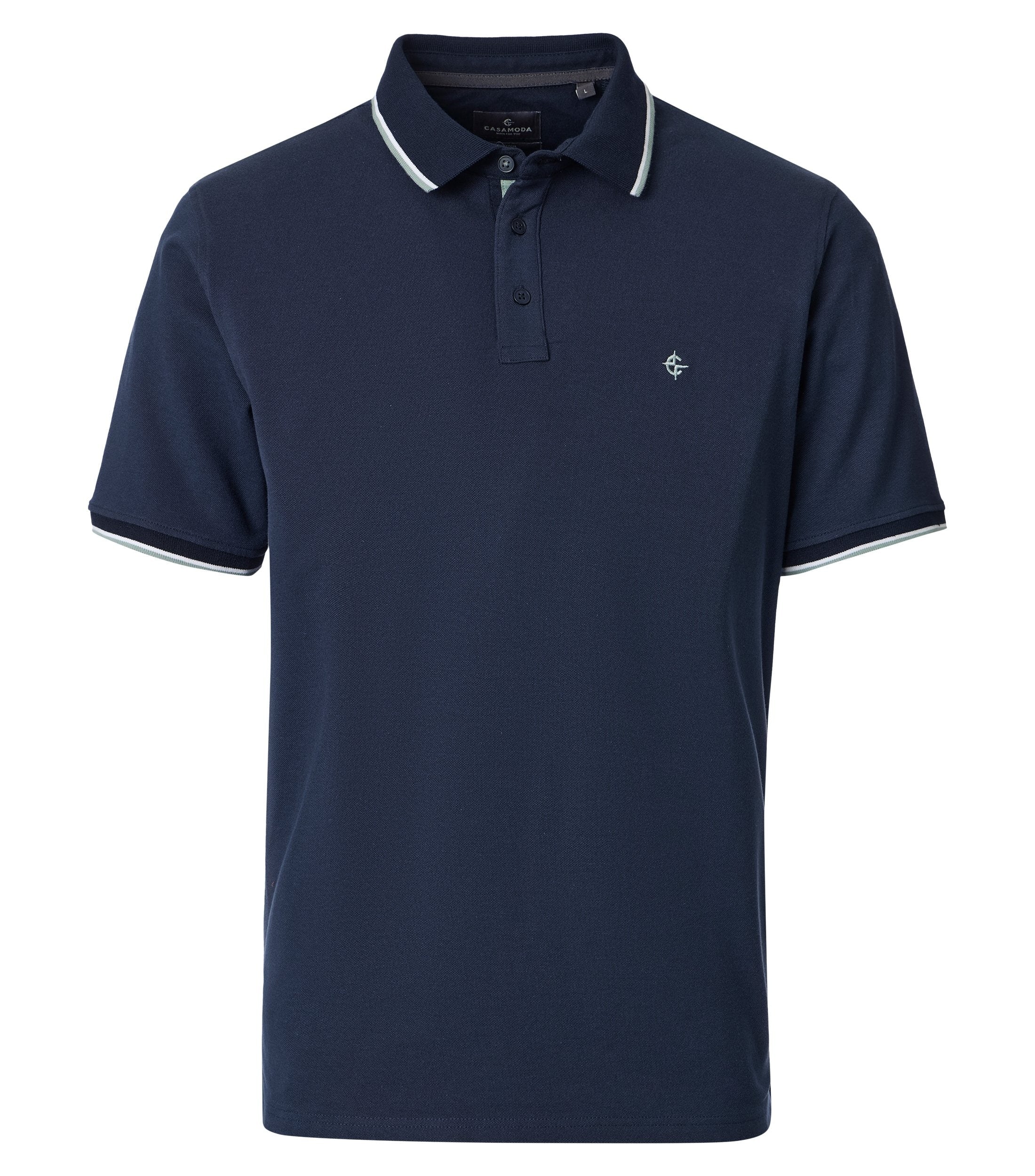 126320101-108 Polo Korte Mouw Blauw