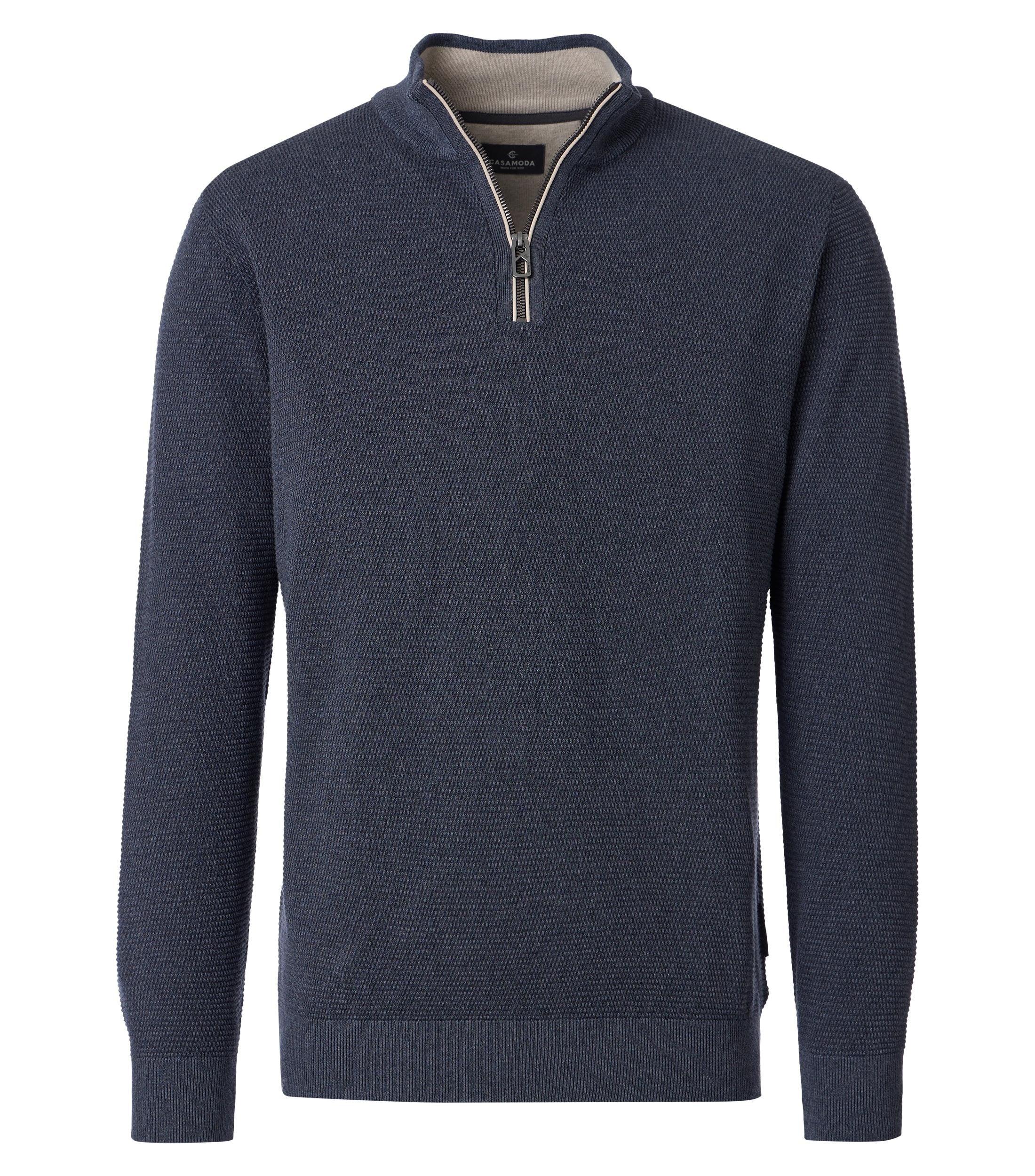 Trui Half Zip Blauw