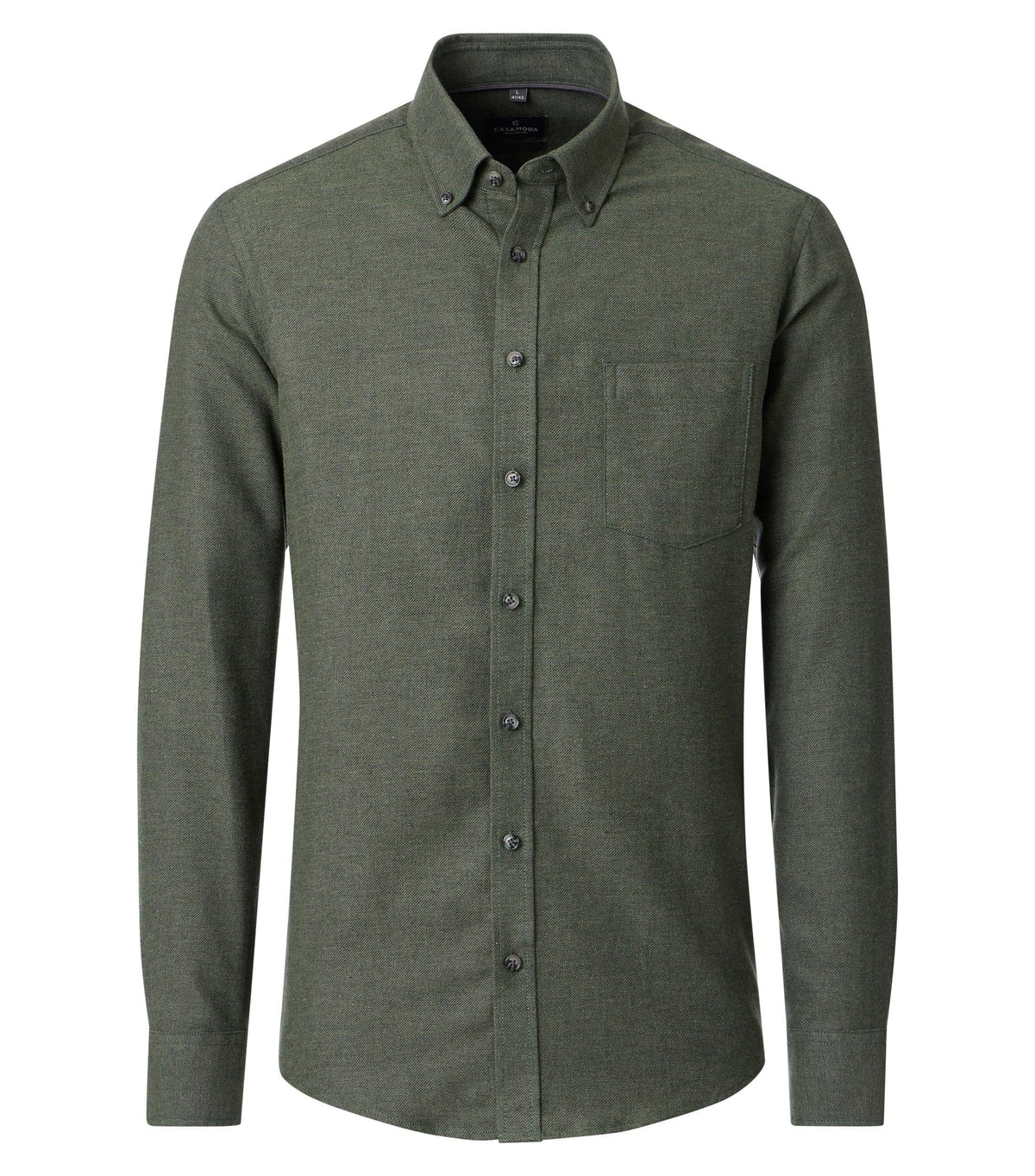 Overhemd Button Down Olijfgroen