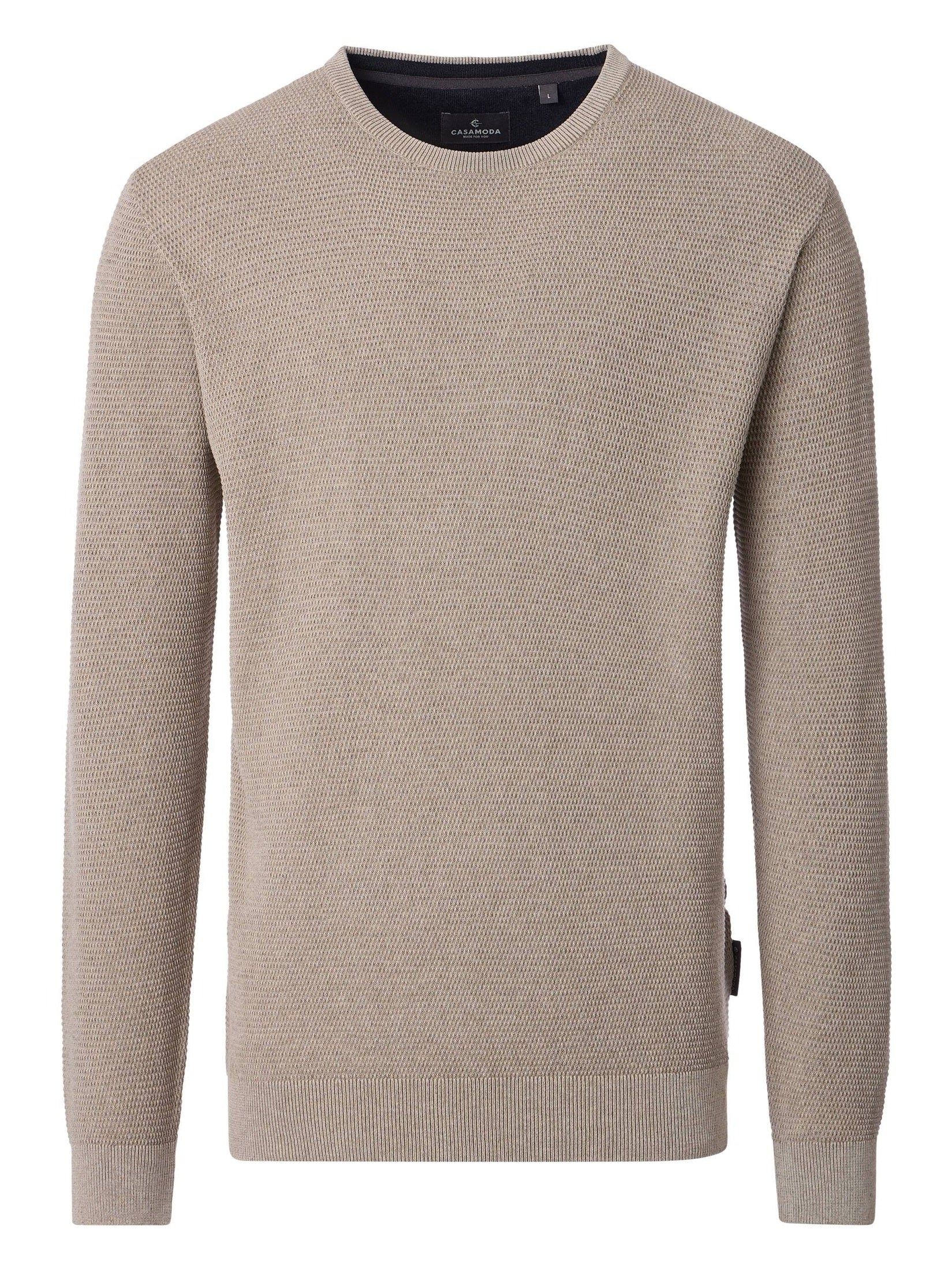 454478900-663 Trui rond hals beige