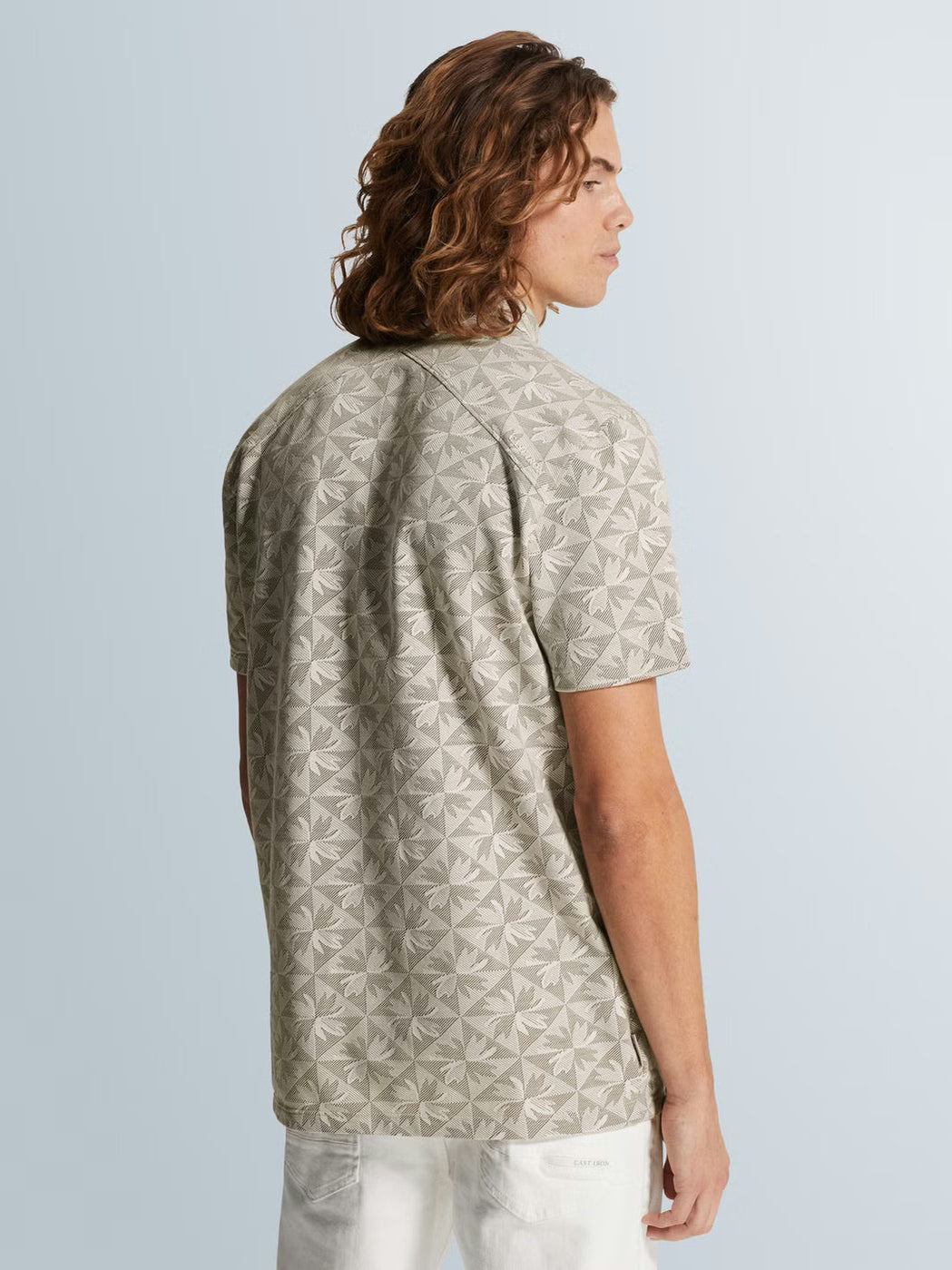 CPSS2603853-7178 Polo met print beige