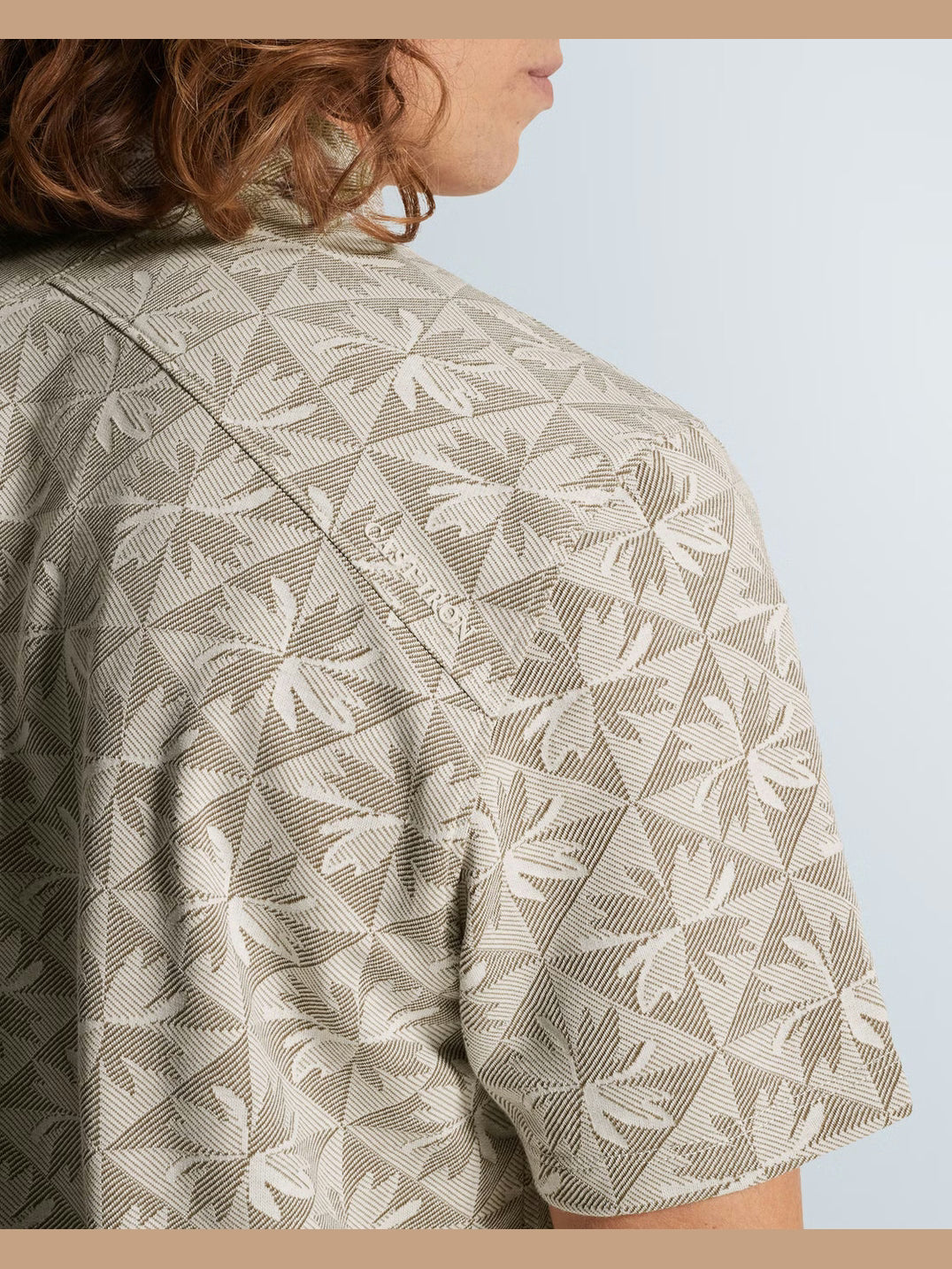 CPSS2603853-7178 Polo met print beige