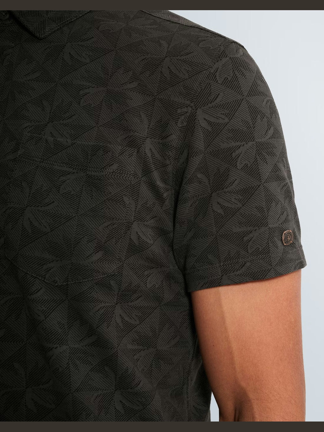 CPSS2603853-9159 Polo met print donkergrijs