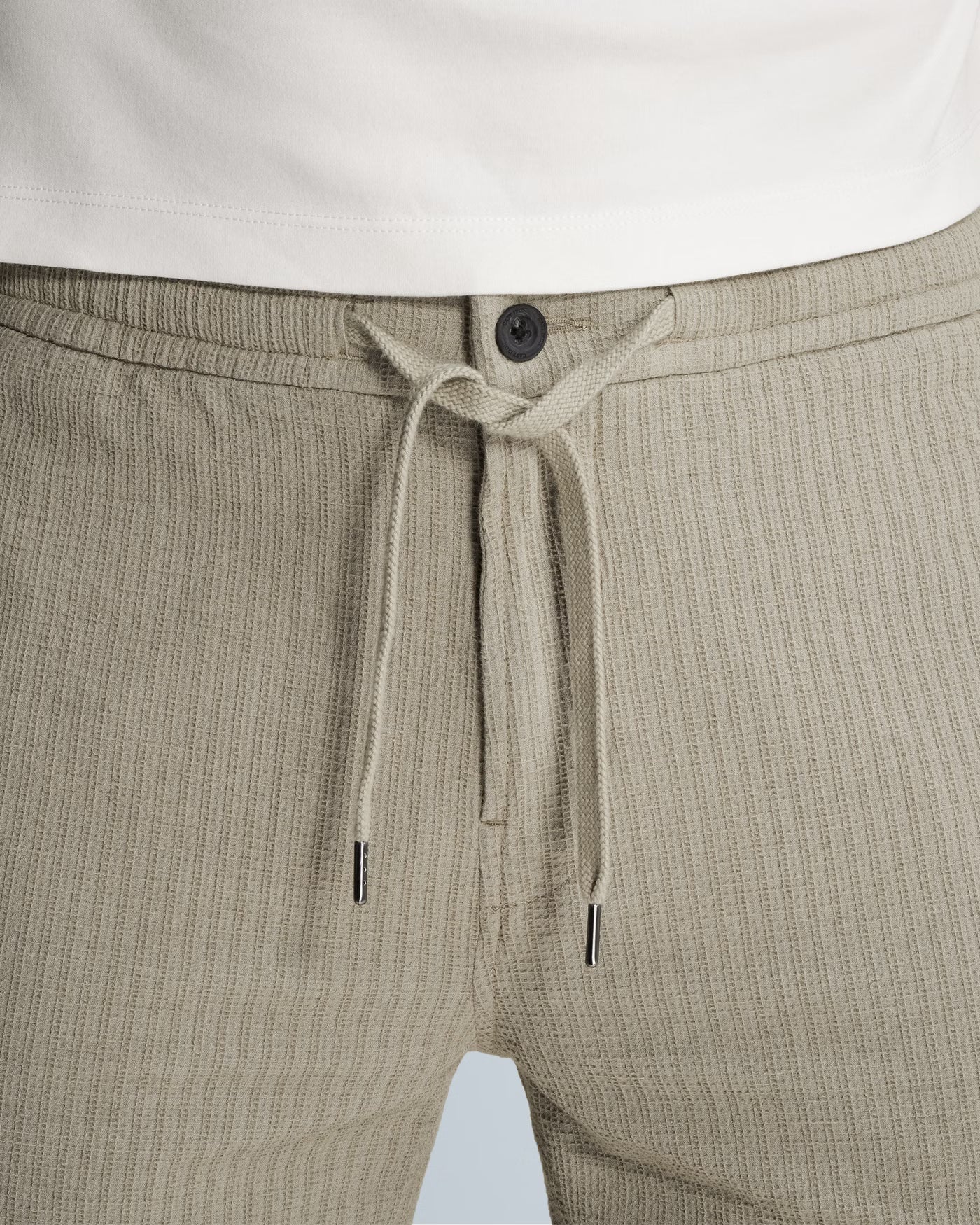 chino short groen met stretch