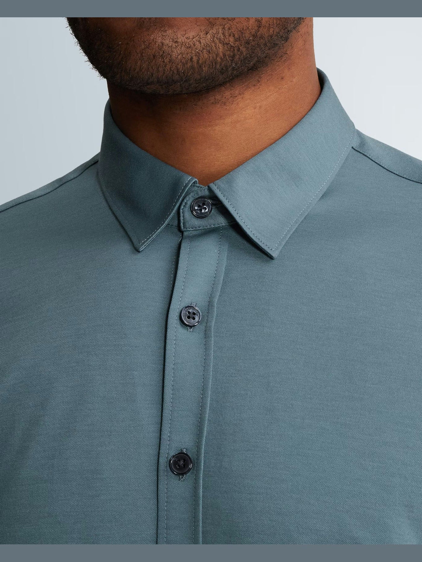 Overhemd Korte Mouw Jersey Slim Fit