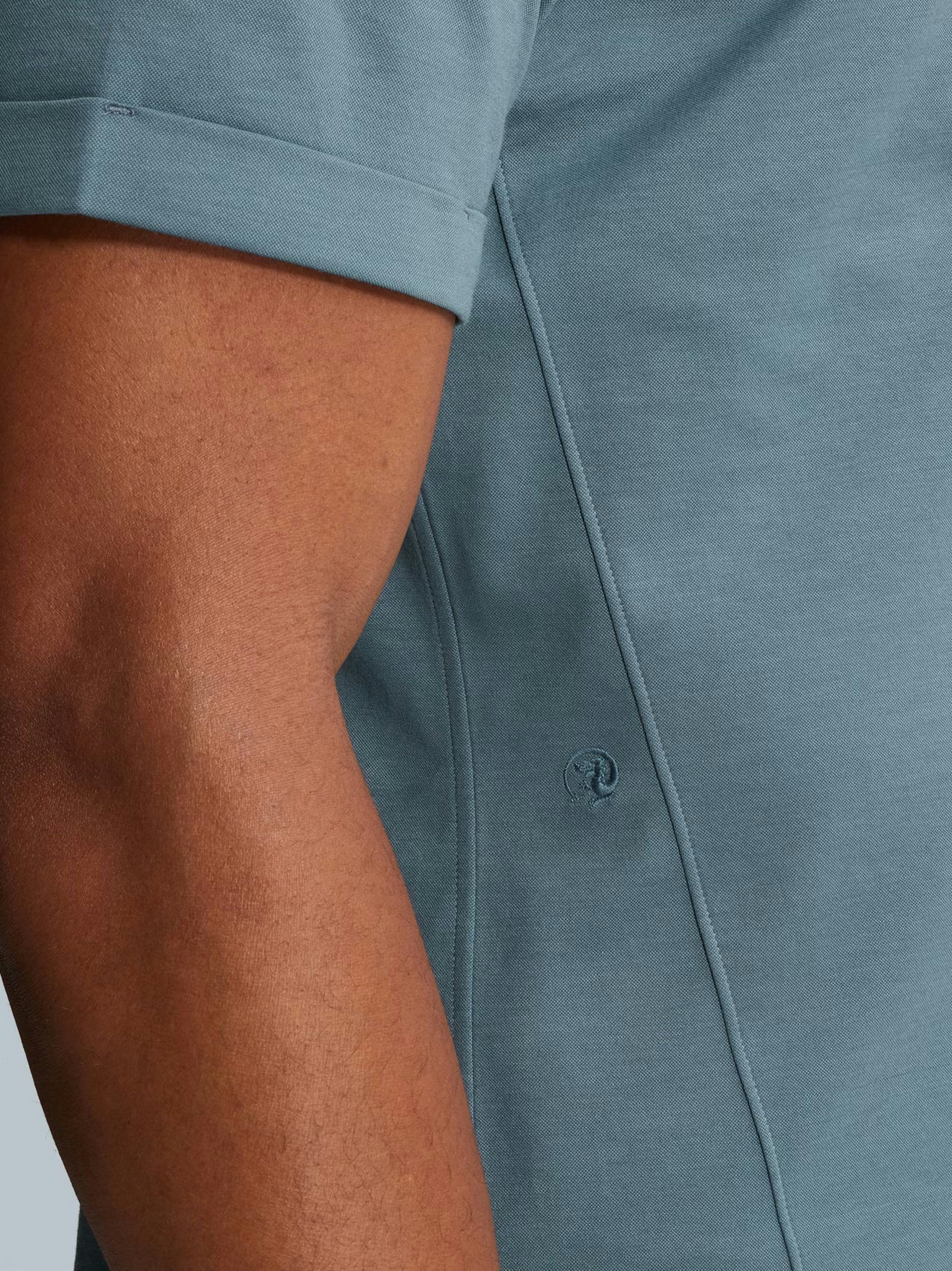 Overhemd Korte Mouw Jersey Slim Fit