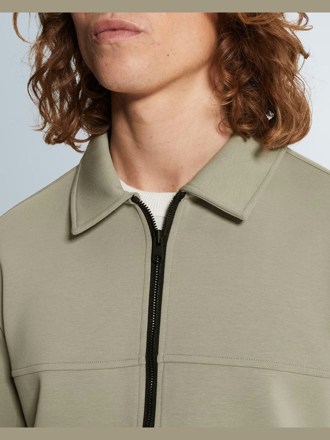 CSW2602411-6478 Overshirt sweat groen