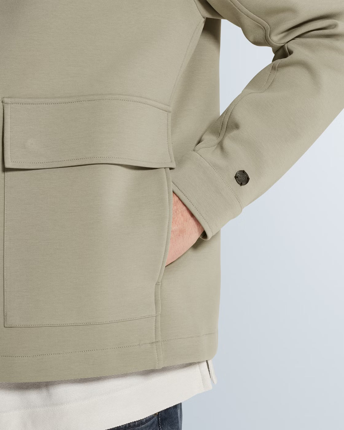 CSW2602411-6478 Overshirt sweat groen