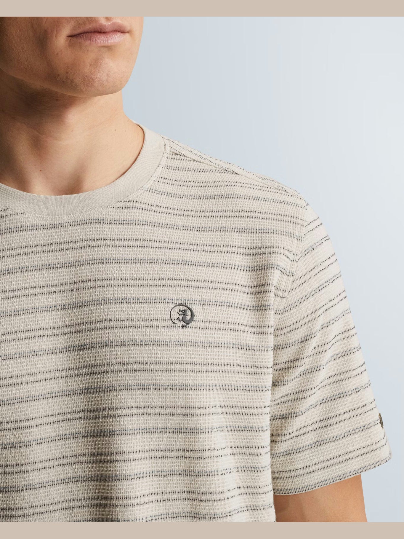 T-shirt Structuur Strepen Jersey