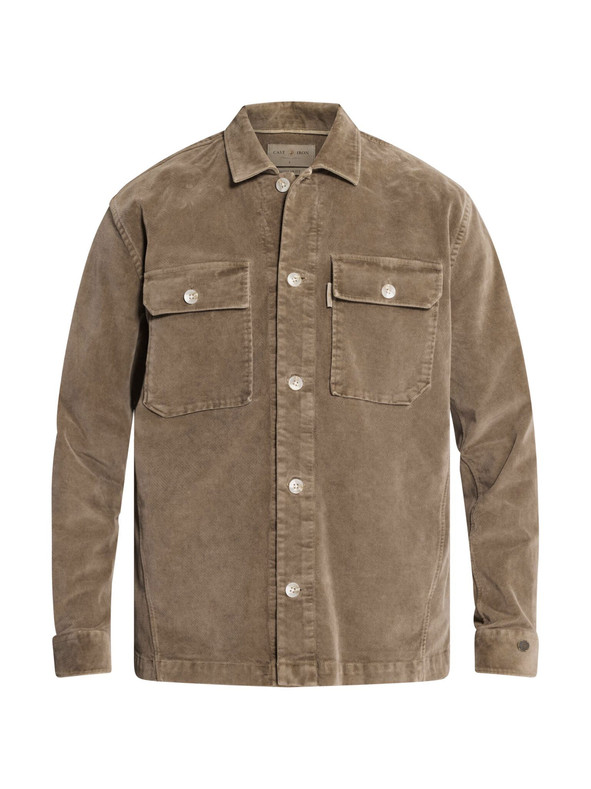 Velours Overshirt Taupe