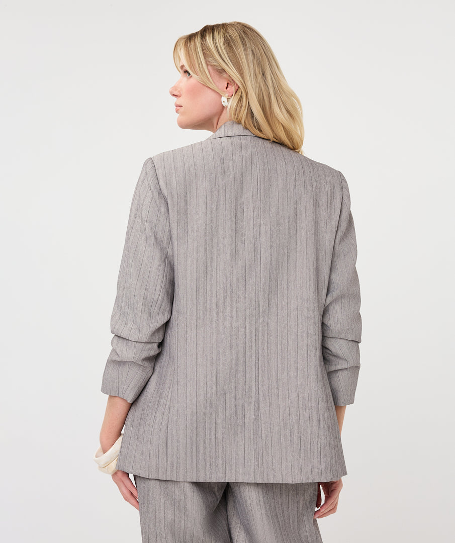 Blazer Visgraat Grijs