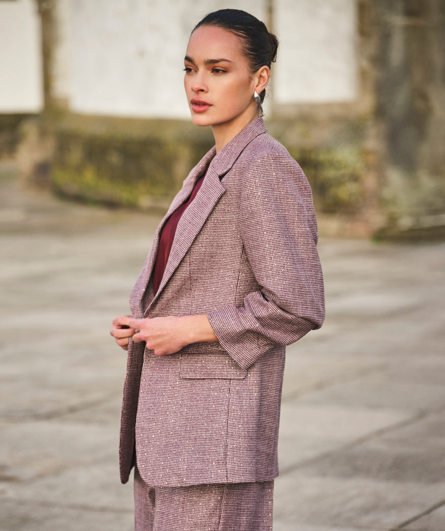Blazer Glitter Taupe