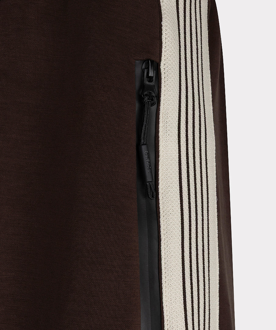 Broek Zijstreep Bruin