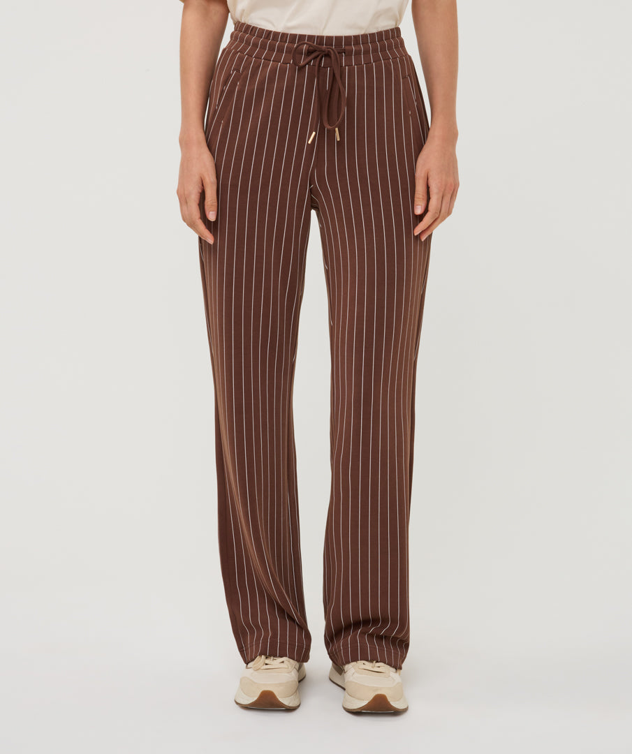 Broek Krijtstreep Bruin