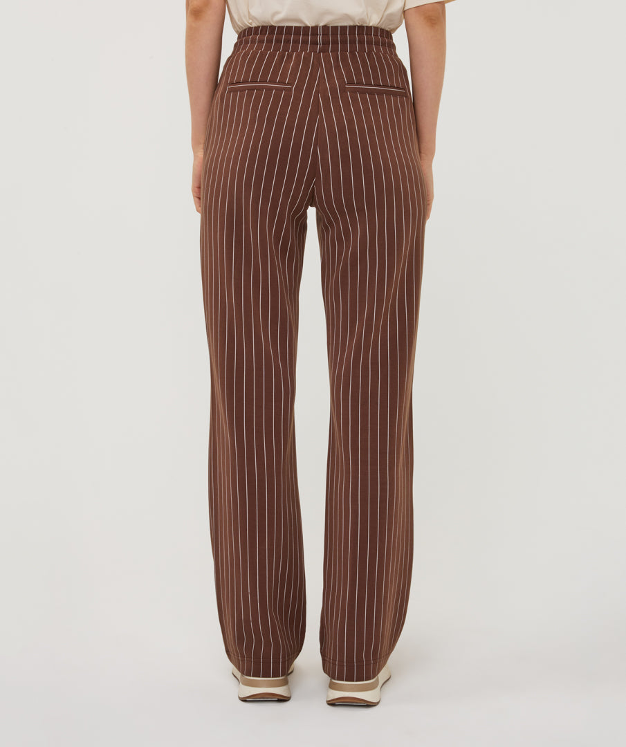 Broek Krijtstreep Bruin