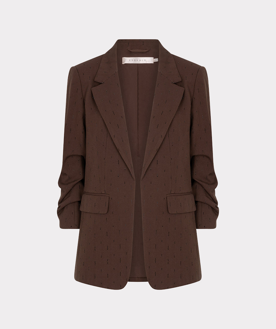 Blazer Glitter Bruin