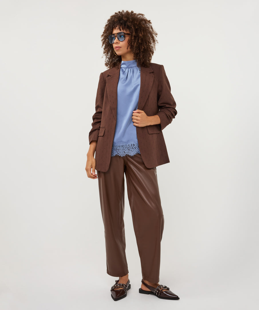 Blazer Glitter Bruin