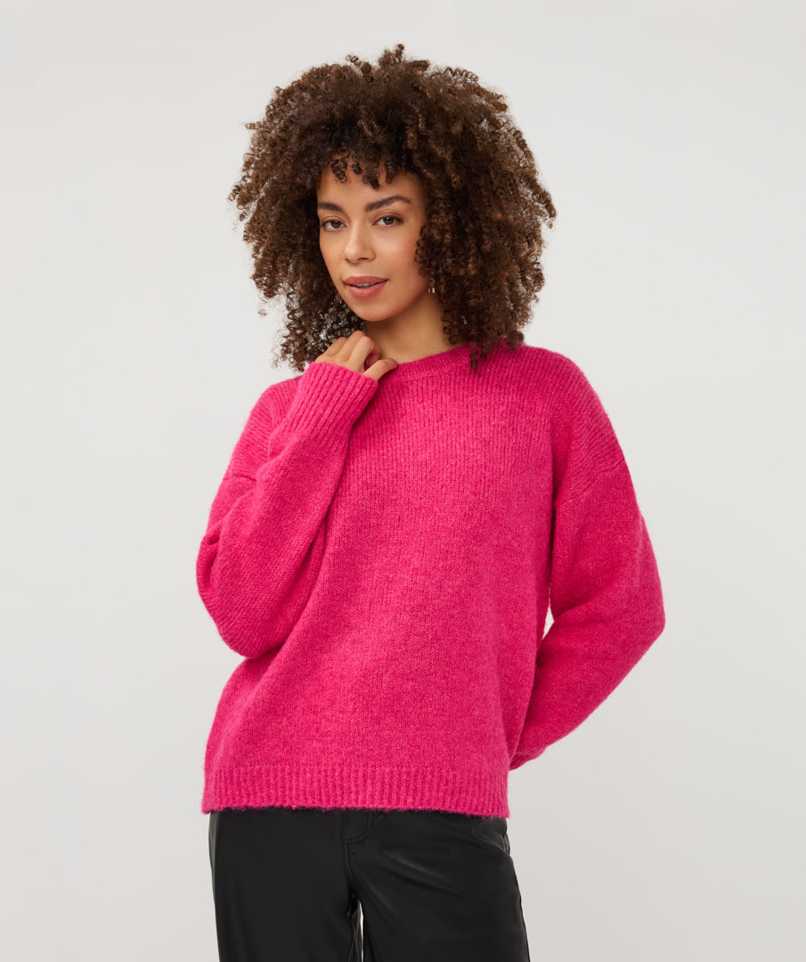 Trui Ronde Hals Roze
